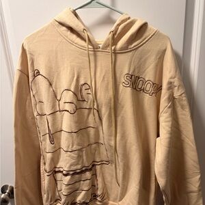 Peanuts Snoopy Cream Hoodie for Men